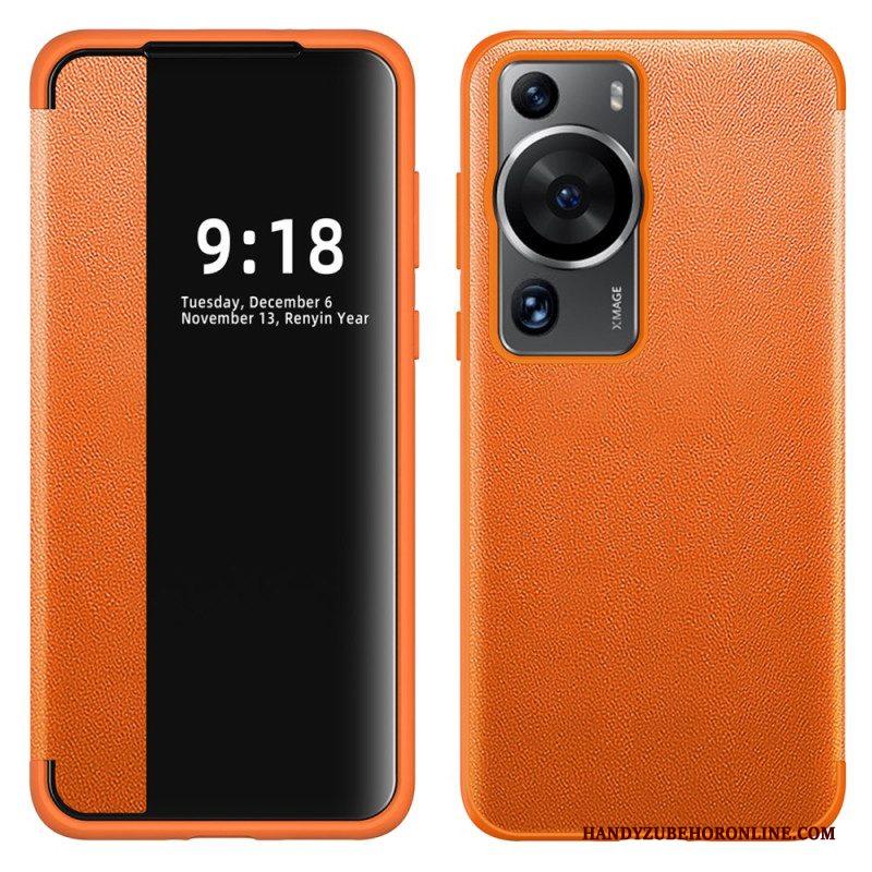 Bescherming Hoesje voor Huawei P60 Pro Imitatieleer