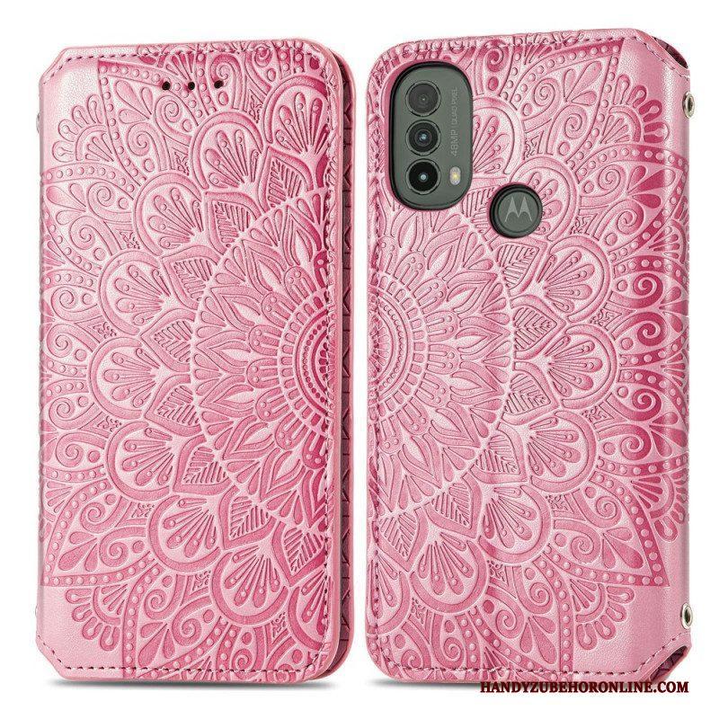 Bescherming Hoesje voor Moto E40 / E30 / E20 Folio-hoesje Mandala