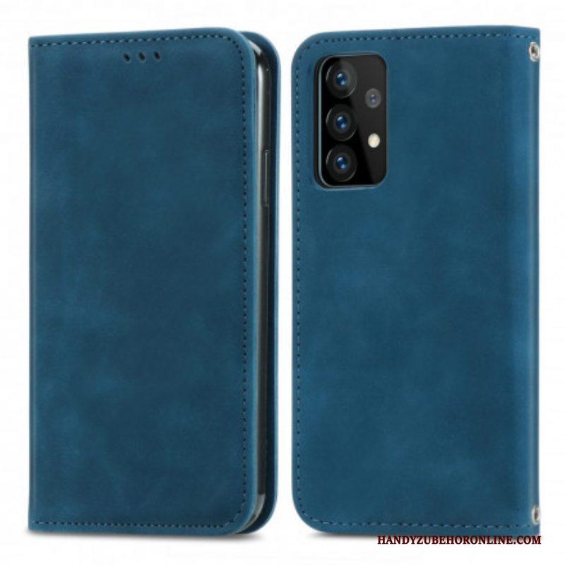 Bescherming Hoesje voor Samsung Galaxy A52 4G / A52 5G / A52s 5G Folio-hoesje Chique Leereffect