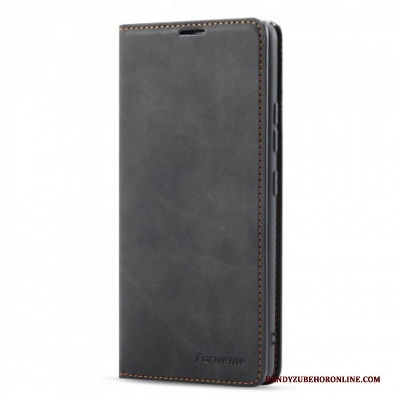 Bescherming Hoesje voor Samsung Galaxy M12 / A12 Folio-hoesje Forwenw Ledereffect