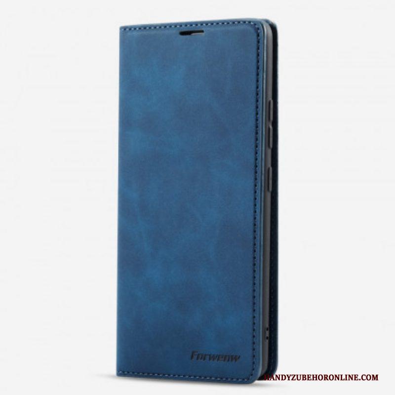 Bescherming Hoesje voor Samsung Galaxy M12 / A12 Folio-hoesje Forwenw Ledereffect