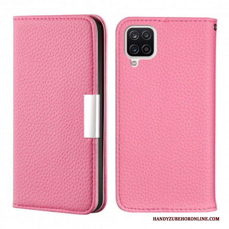 Bescherming Hoesje voor Samsung Galaxy M12 / A12 Folio-hoesje Imitatieleer Litchi Ultra Chic