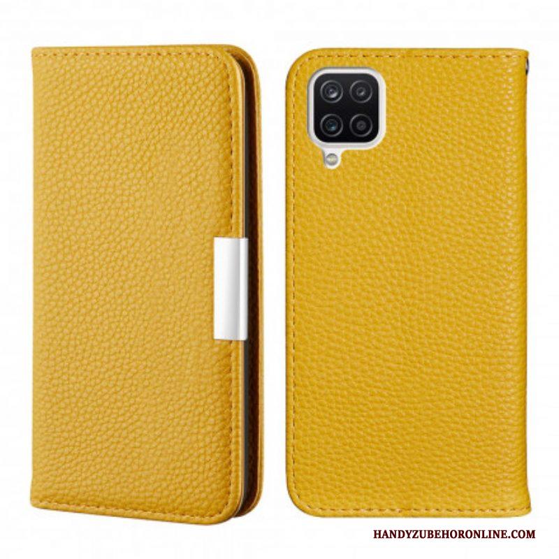 Bescherming Hoesje voor Samsung Galaxy M12 / A12 Folio-hoesje Imitatieleer Litchi Ultra Chic