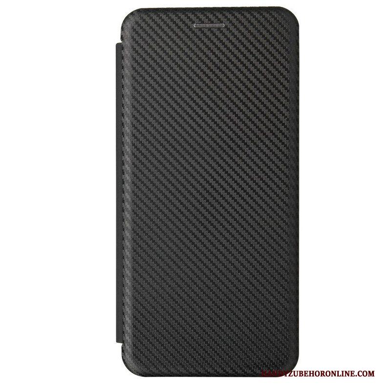 Bescherming Hoesje voor Samsung Galaxy M12 / A12 Folio-hoesje /koolstofvezel