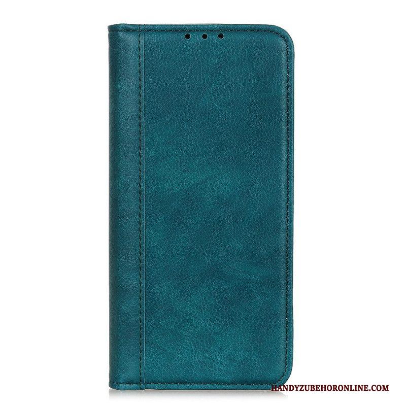 Bescherming Hoesje voor Samsung Galaxy M32 Folio-hoesje Elegantie Split Litchi Leer