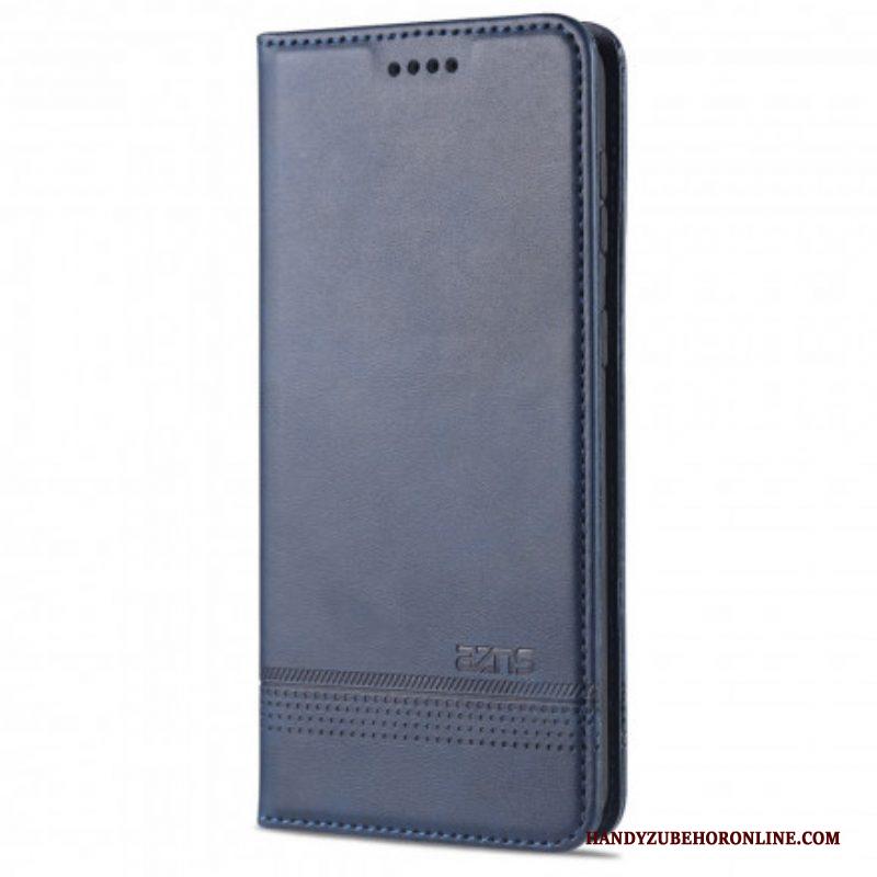 Bescherming Hoesje voor Samsung Galaxy S21 5G Folio-hoesje Azns Leerstyling