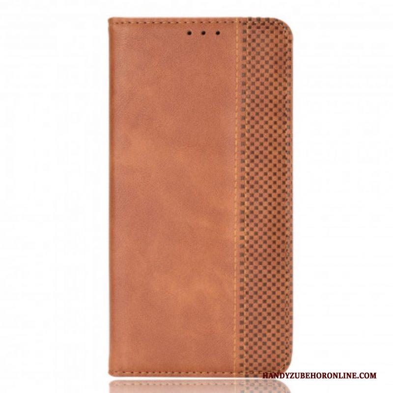 Bescherming Hoesje voor Samsung Galaxy S21 5G Folio-hoesje Gestileerd Vintage Leereffect