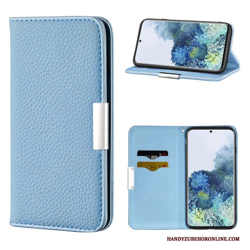 Bescherming Hoesje voor Samsung Galaxy S21 5G Folio-hoesje Imitatieleer Litchi Ultra Chic