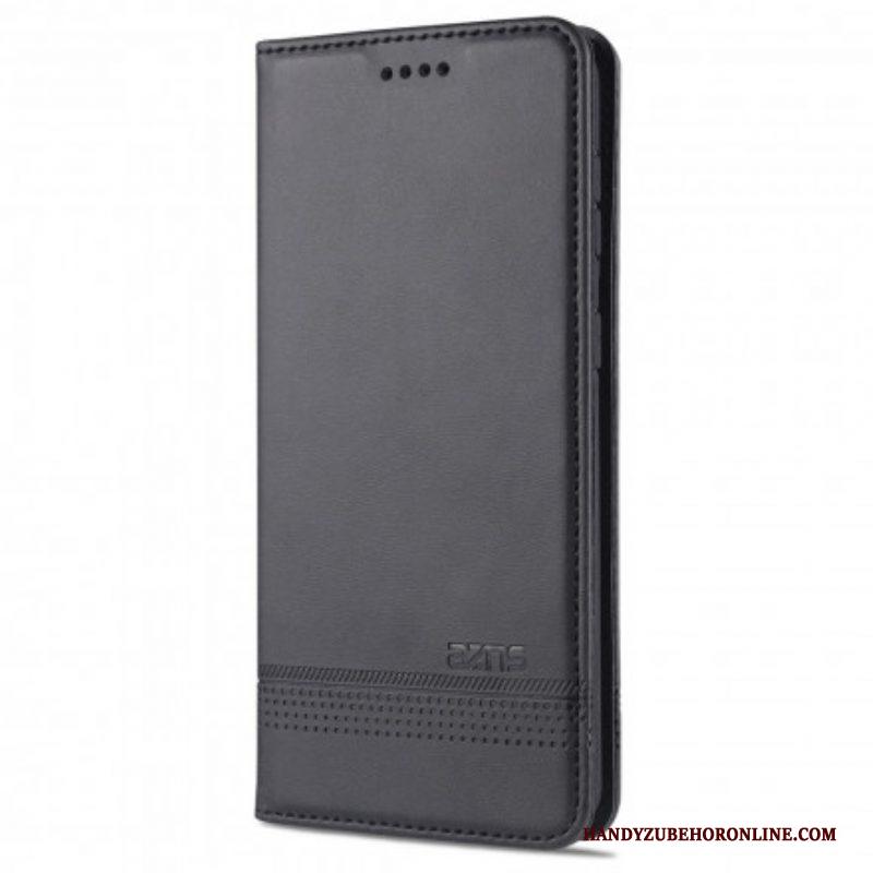 Bescherming Hoesje voor Samsung Galaxy S21 Ultra 5G Folio-hoesje Azns Leerstyling