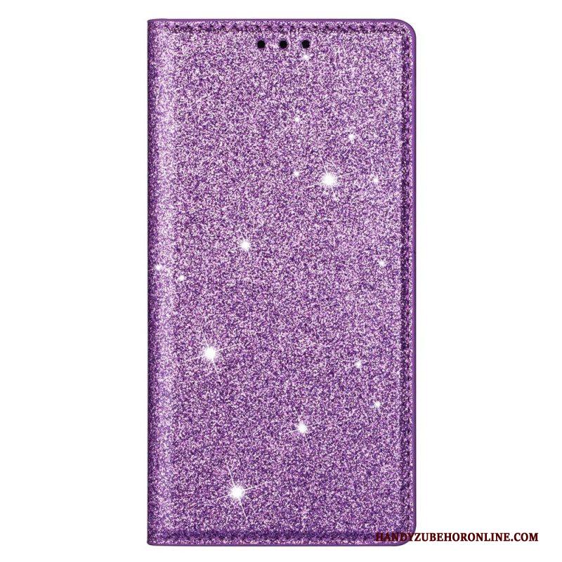 Bescherming Hoesje voor Samsung Galaxy S22 Plus 5G Folio-hoesje Paillettenstijl