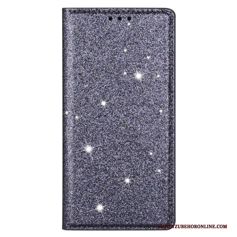 Bescherming Hoesje voor Samsung Galaxy S23 Plus 5G Folio-hoesje Paillettenstijl