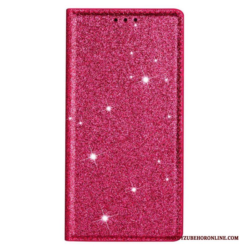 Bescherming Hoesje voor Samsung Galaxy S23 Plus 5G Folio-hoesje Paillettenstijl