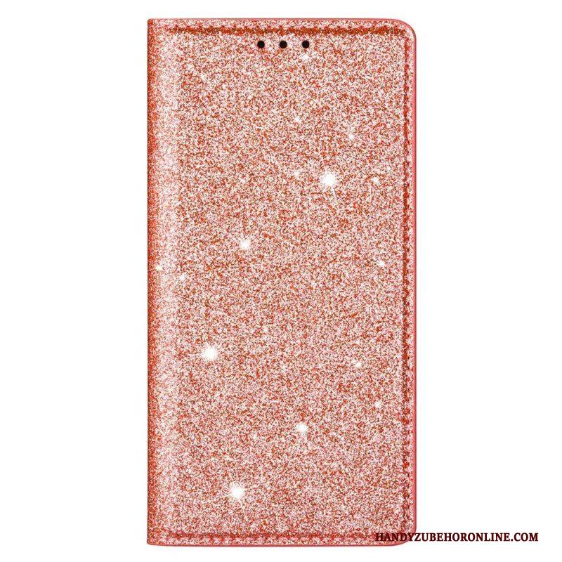 Bescherming Hoesje voor Samsung Galaxy S23 Plus 5G Folio-hoesje Paillettenstijl