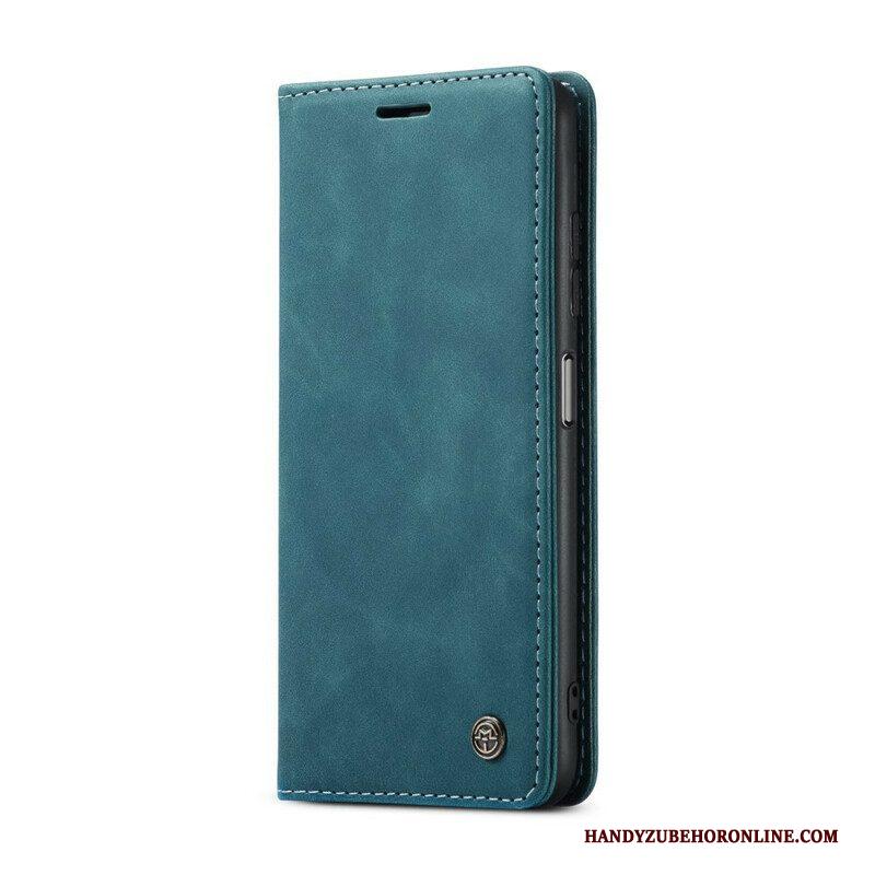 Bescherming Hoesje voor Xiaomi Redmi Note 10 / 10S Folio-hoesje Caseme Leereffect