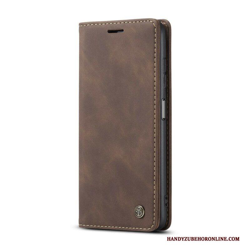 Bescherming Hoesje voor Xiaomi Redmi Note 10 / 10S Folio-hoesje Caseme Leereffect