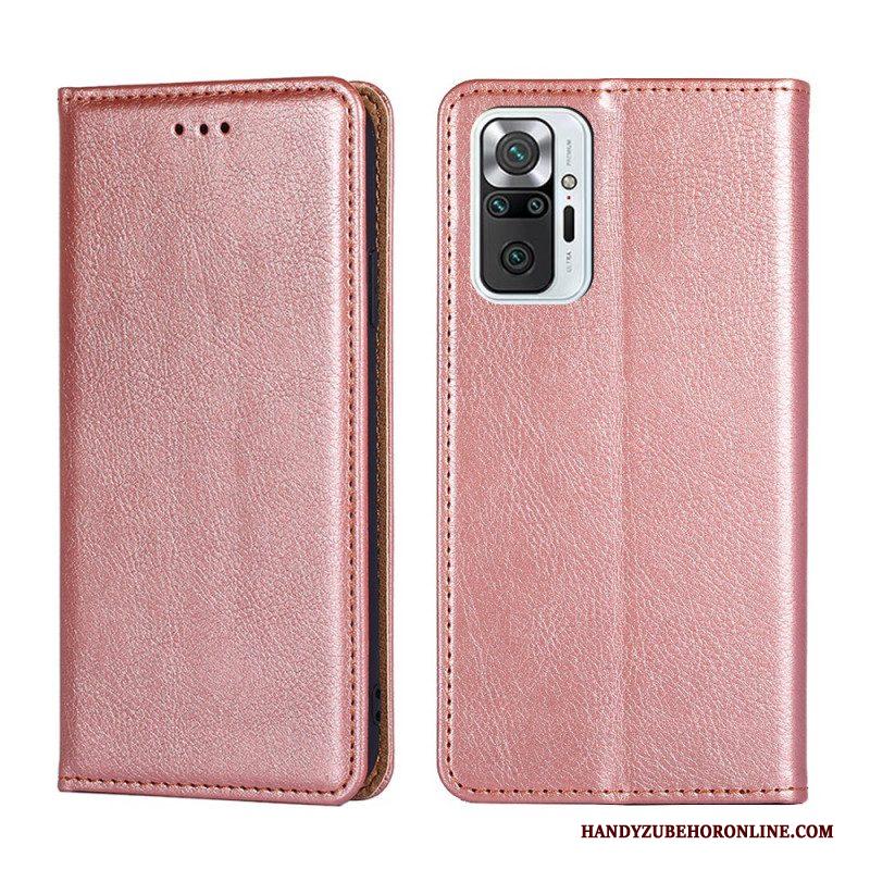 Bescherming Hoesje voor Xiaomi Redmi Note 10 Pro Folio-hoesje Vintage Lederen Stijl