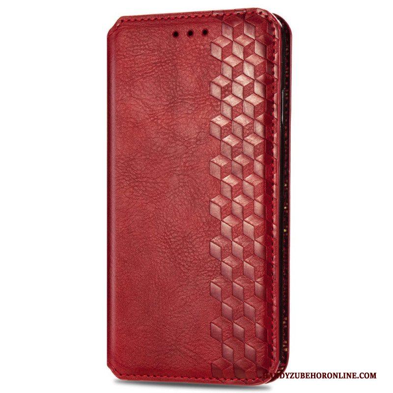 Bescherming Hoesje voor Xiaomi Redmi Note 11 / 11S Folio-hoesje Leereffect Diamanttextuur