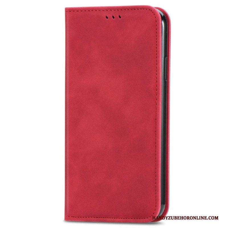 Bescherming Hoesje voor Xiaomi Redmi Note 11 / 11S Folio-hoesje Vintage Leereffect