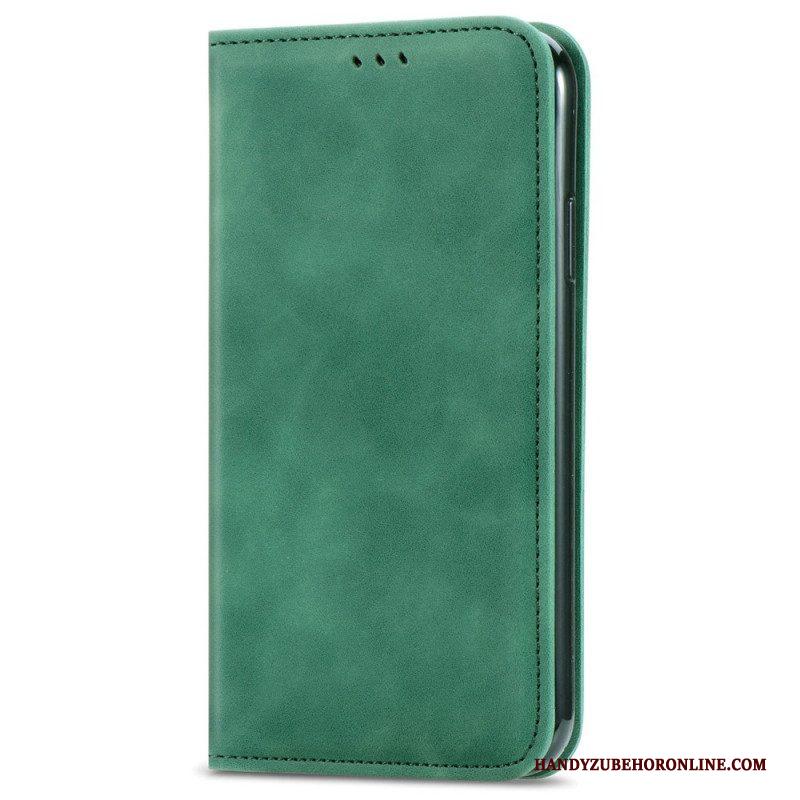 Bescherming Hoesje voor Xiaomi Redmi Note 11 / 11S Folio-hoesje Vintage Leereffect