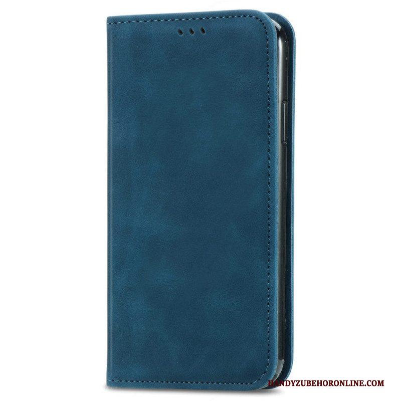 Bescherming Hoesje voor Xiaomi Redmi Note 11 / 11S Folio-hoesje Vintage Leereffect