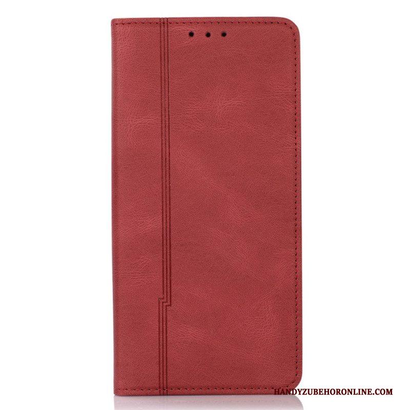 Bescherming Hoesje voor Xiaomi Redmi Note 11 Pro Plus 5G Folio-hoesje Stijl Lederen Lijn