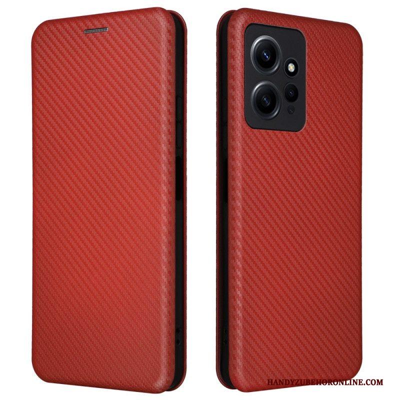 Bescherming Hoesje voor Xiaomi Redmi Note 12 4G Folio-hoesje Koolstofvezel