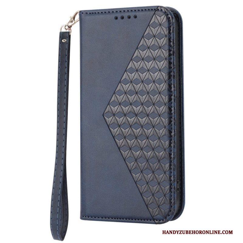 Bescherming Hoesje voor Xiaomi Redmi Note 12 Pro Folio-hoesje Stijl Leer 3d-patroon