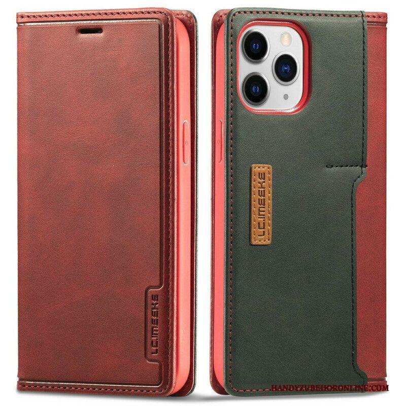 Bescherming Hoesje voor iPhone 13 Pro Folio-hoesje E Lc-001 Serie Lc.imeeke