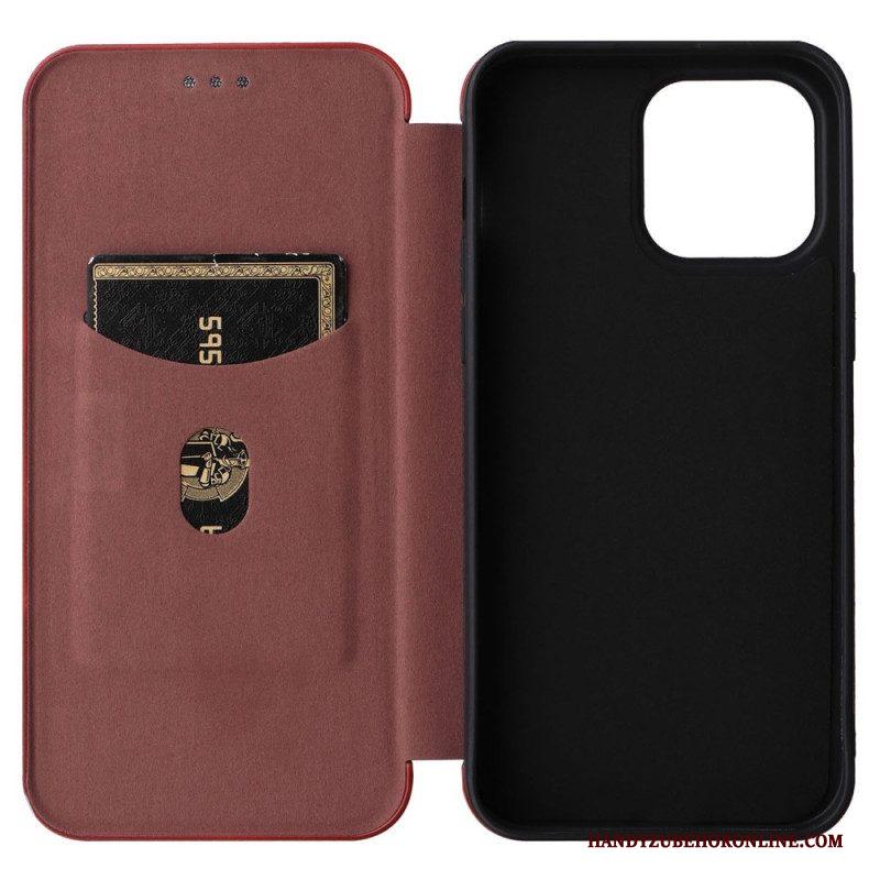 Bescherming Hoesje voor iPhone 14 Pro Folio-hoesje Gekleurde Koolstofvezel