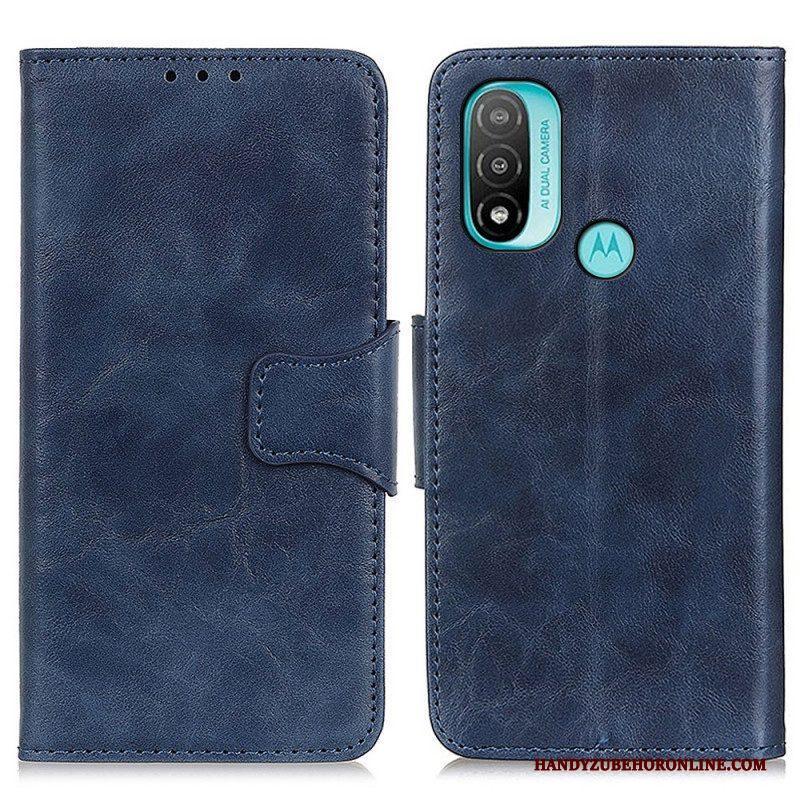 Flip Case voor Moto E40 / E30 / E20 Folio-hoesje Dubbelzijdige Magnetische Flap