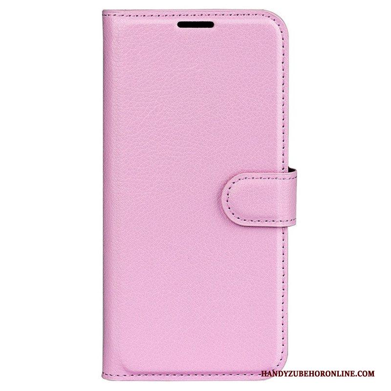 Flip Case voor Samsung Galaxy M33 5G Lychee Lederen Stijl