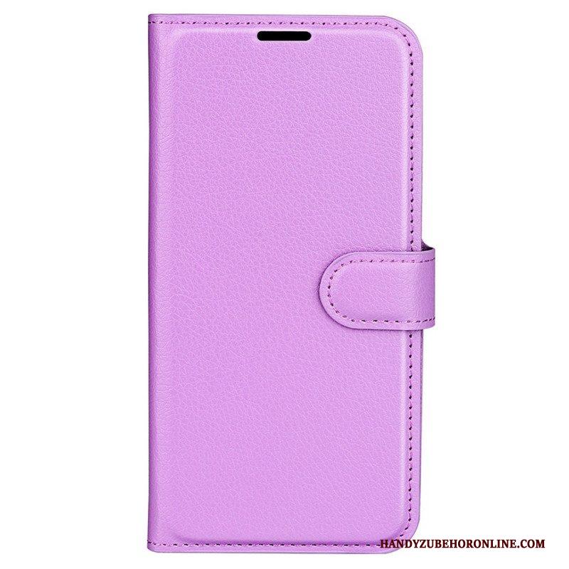 Flip Case voor Samsung Galaxy M33 5G Lychee Lederen Stijl