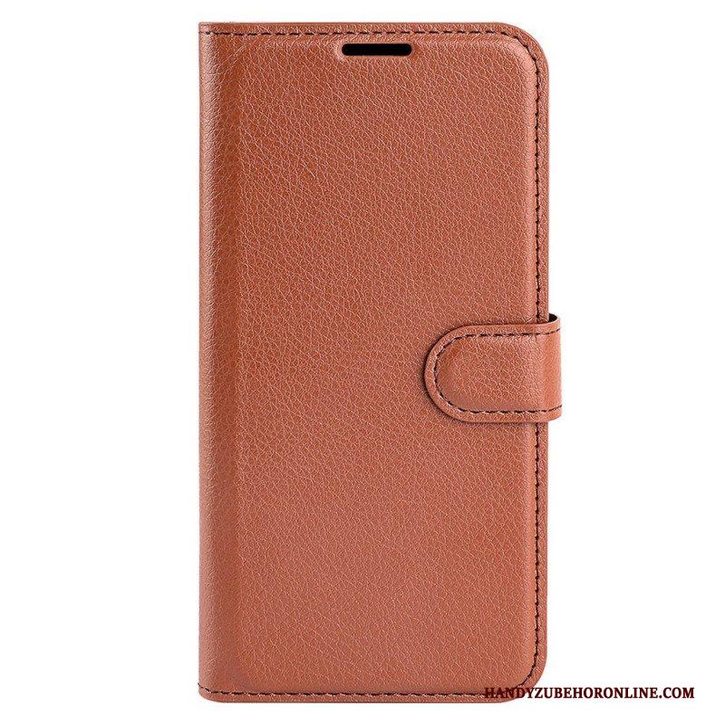 Flip Case voor Samsung Galaxy M33 5G Lychee Lederen Stijl