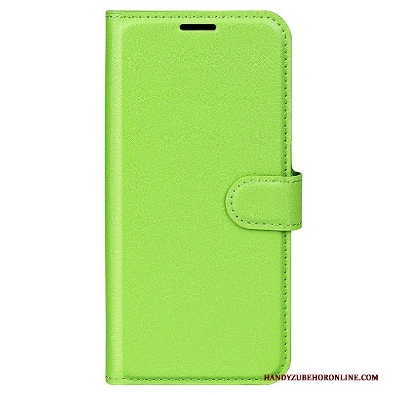 Flip Case voor Samsung Galaxy M33 5G Lychee Lederen Stijl