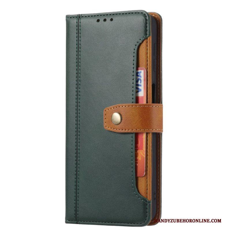 Flip Case voor Samsung Galaxy S22 5G Kunstleer Met Riem