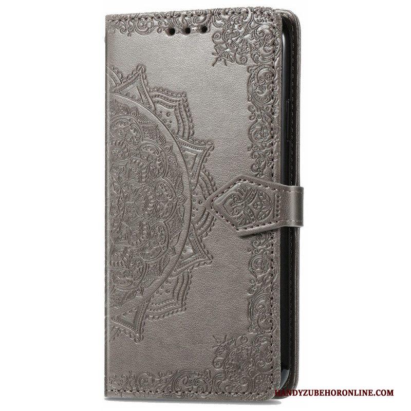 Flip Case voor Samsung Galaxy S22 Ultra 5G Mandala Middeleeuwen