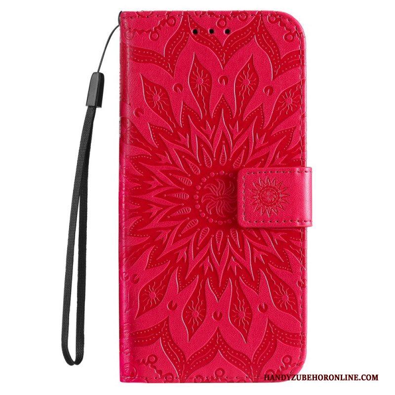 Flip Case voor Samsung Galaxy S22 Ultra 5G Zonnebloem