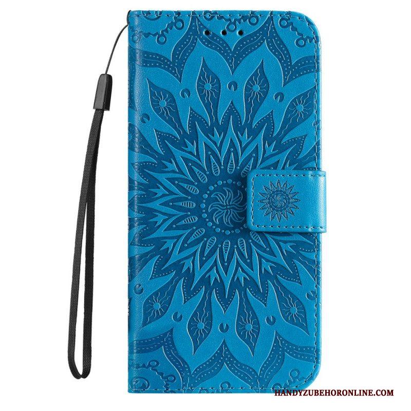 Flip Case voor Samsung Galaxy S22 Ultra 5G Zonnebloem