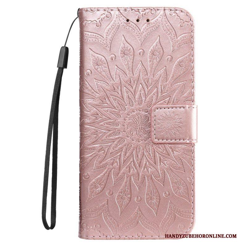 Flip Case voor Samsung Galaxy S22 Ultra 5G Zonnebloem