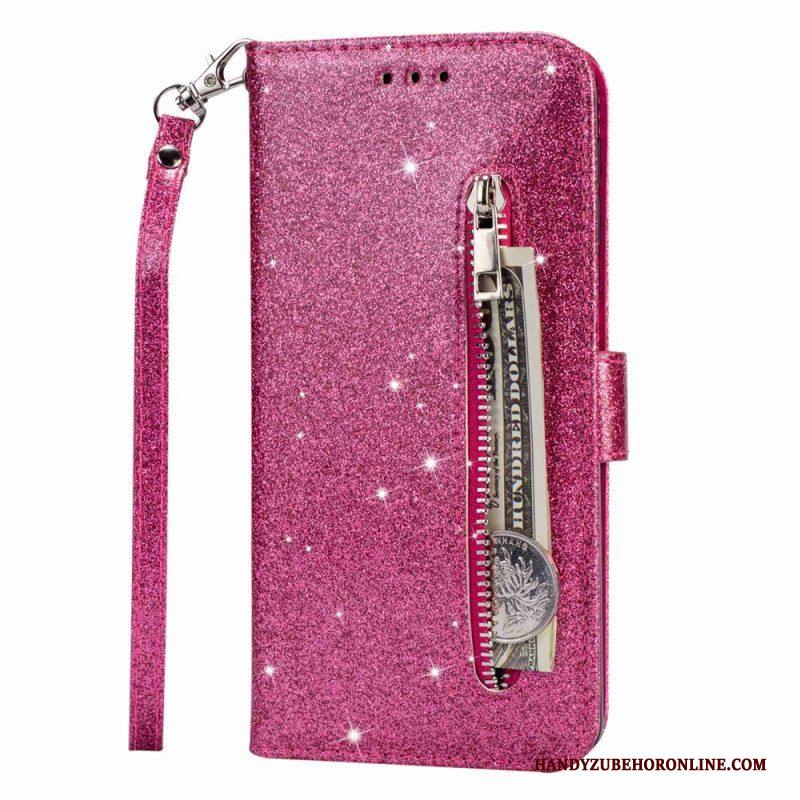 Flip Case voor Samsung Galaxy S23 Ultra 5G Glitter Portemonnee