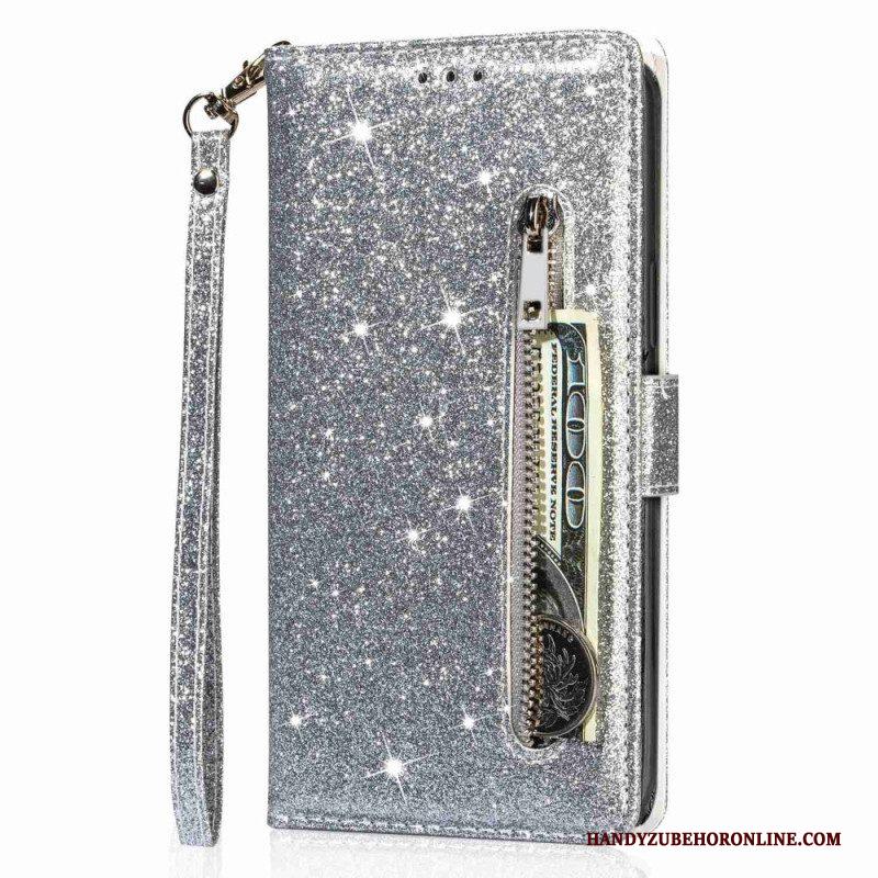 Flip Case voor Samsung Galaxy S23 Ultra 5G Glitter Portemonnee