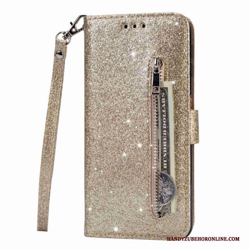 Flip Case voor Samsung Galaxy S23 Ultra 5G Glitter Portemonnee