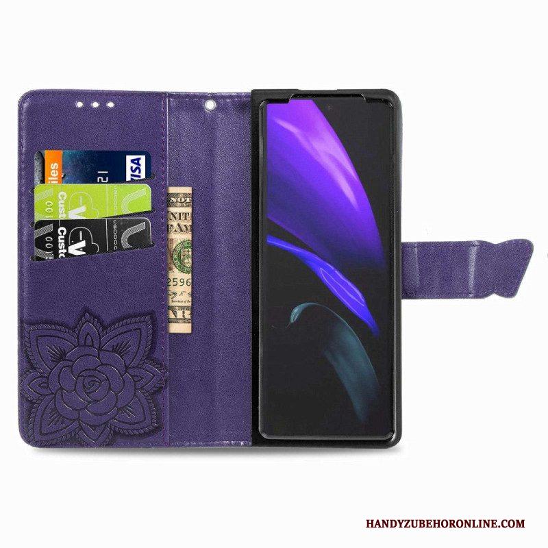 Flip Case voor Samsung Galaxy Z Fold 4 Gigantische Vlinder