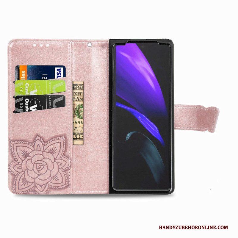 Flip Case voor Samsung Galaxy Z Fold 4 Gigantische Vlinder