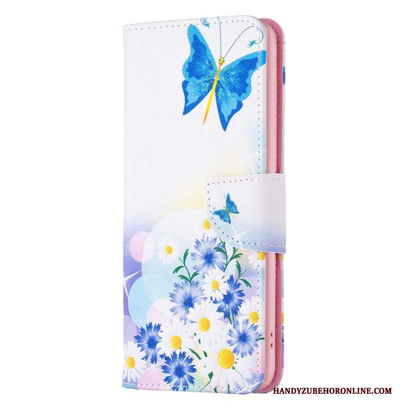 Flip Case voor Xiaomi 13 Aquarel Vlinders