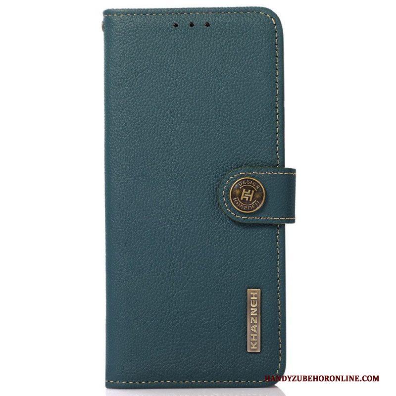 Flip Case voor Xiaomi Redmi Note 12 Pro Plus Khazneh Rfid Echt Leer