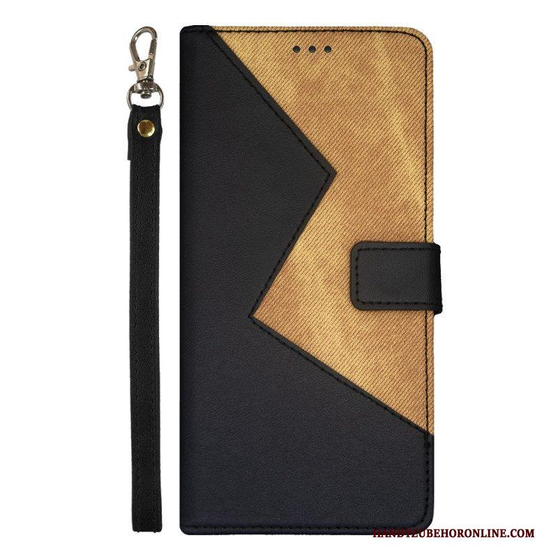 Flip Case voor Xiaomi Redmi Note 12 Pro Tweekleurige Idewei