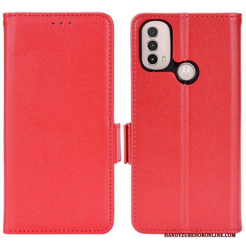 Folio-hoesje voor Moto E40 / E30 / E20 Flip Case Flap Dubbele Nieuwe Kleuren