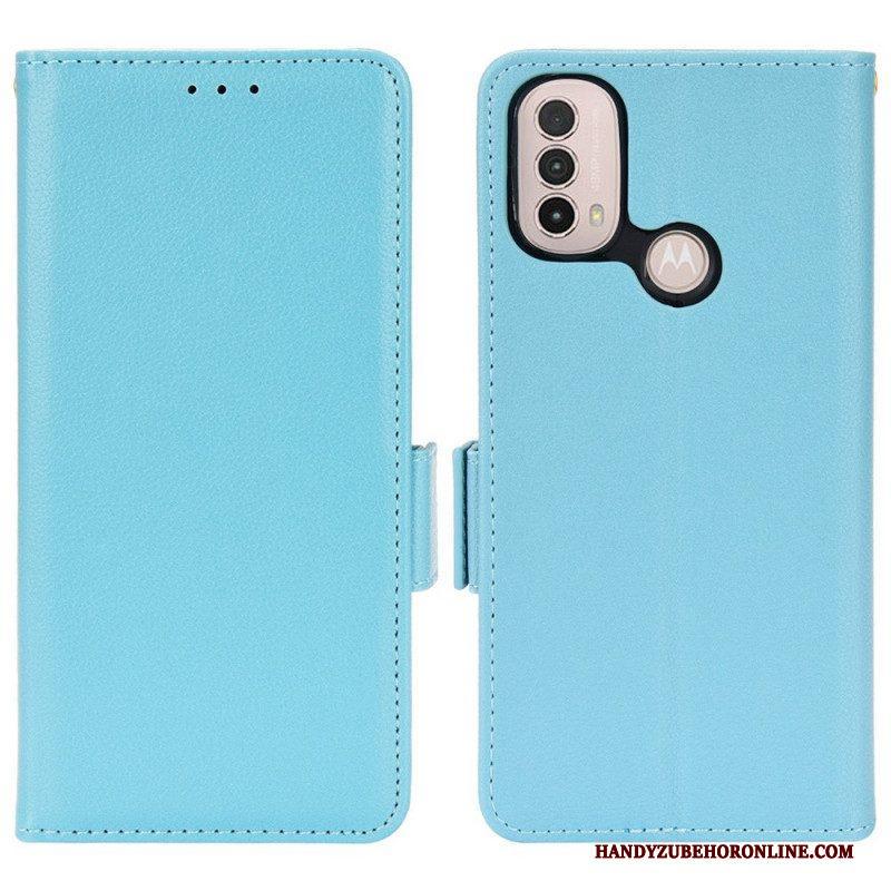 Folio-hoesje voor Moto E40 / E30 / E20 Flip Case Flap Dubbele Nieuwe Kleuren