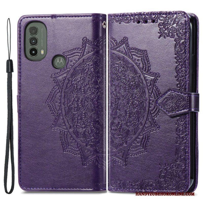 Folio-hoesje voor Moto E40 / E30 / E20 Mandala Middeleeuwen